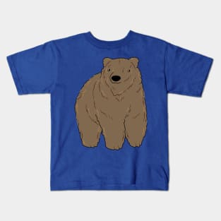 Cute Grizzly Bear Kids T-Shirt